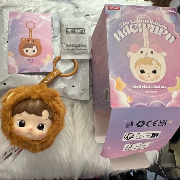 POP MART Hacipupu Vinyl Plush Blind Box  (Leo -Character) - Picture 1 of 4